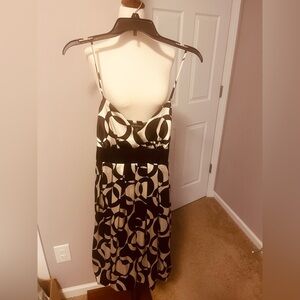 Jodi Kristopher Strapless Black and White Dress size 11/12